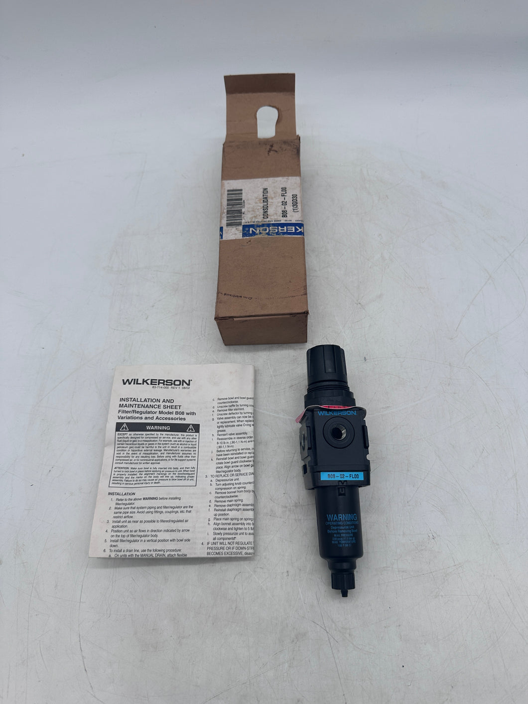 Wilkerson B08-02-FL00 Pneumatic Filter, 1/4