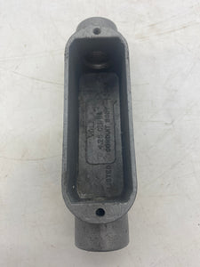 Crouse-Hinds E30640 Conduit Body w/ E121488 Cover, 1/2", *Lot of (7)* (No Box)