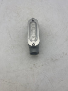 Crouse-Hinds E30640 Conduit Body w/ E121488 Cover, 1/2", *Lot of (7)* (No Box)