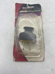 Cooper Wiring Devices BP1912B Flat Handle Plug, 2-Wire *Lot of (4)* (Open Box)