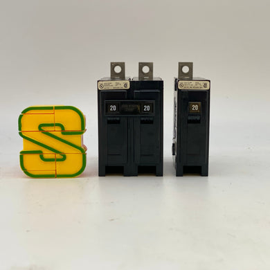 Cutler-Hammer Quicklag 120/240VAC 20A 1-P & 2-P Typ BA Circuit Breakers (Used)