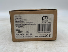 Load image into Gallery viewer, ETI 004181211 NV00C Fuse Link, 50A, 500VAC *Box of (3)* (New)