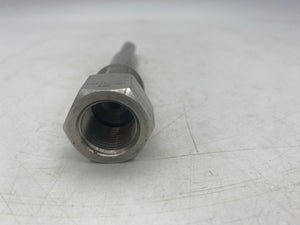 Tel-Tru Standard Threaded Thermowell, 1/2" NPT Connections, *Lot of (8)* (No Box)