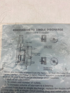 Bijur Delimon Farval DD52-250 Valve w/ Conversion Kit (No Box)