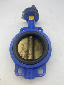 C&C C200 Wafer and Lug Style Butterfly Valve, 5", ANSI 150, *No Handle* (No Box)