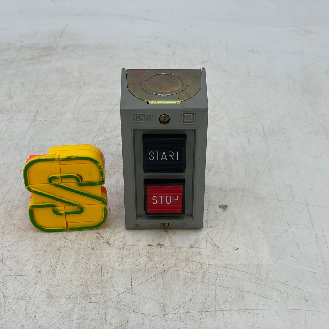 Square D 9001BG201 Control Station w/ Momentary Start/Stop Push Button Switch (No Box)