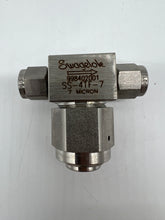 Load image into Gallery viewer, Swagelok SS-4TF-7 SS Tee-Type Particulate Filter, 1/4&quot; Tube Fitting, 7 Micron (No Box)