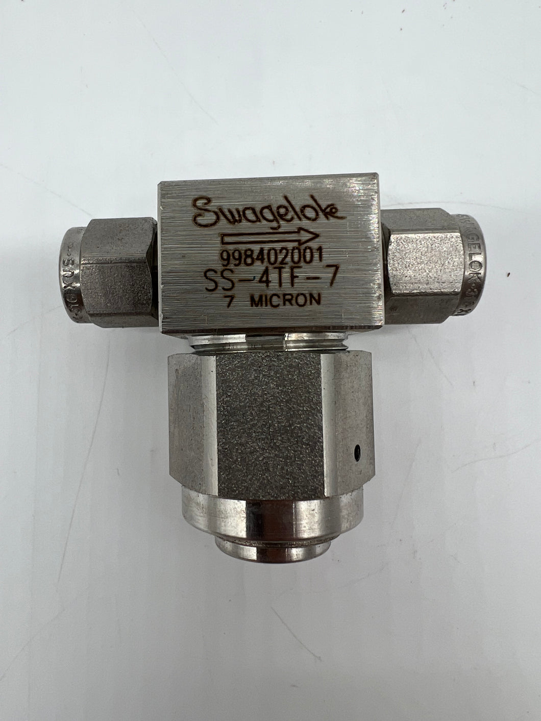Swagelok SS-4TF-7 SS Tee-Type Particulate Filter, 1/4