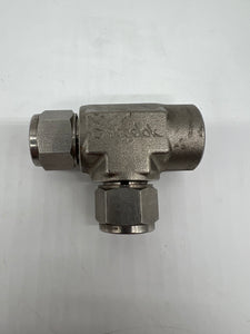 Swagelok SS-810-3-8TFT SS Tube Fitting, 1/2" T x 1/2" FNPT x 1/2" T *Lot of (2)* (No Box)