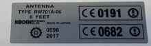 Load image into Gallery viewer, Koden RW701A-06 Radar Antenna, 6', For Use w/ RB718A Radar Base (Used)
