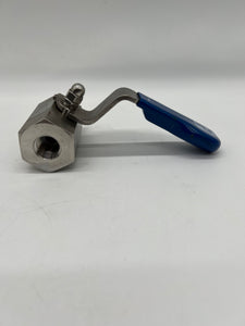 Parker HPBYB8FFHP 316 SS Hi-Pro Ball Valve, 1/2" FNPT Inlet/Outlet, 10mm Bore (Used)