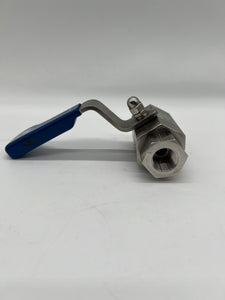Parker HPBYB8FFHP 316 SS Hi-Pro Ball Valve, 1/2" FNPT Inlet/Outlet, 10mm Bore (Used)