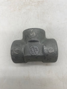 Pipe Fitting 1/2" 3M Tee, Galvanized Iron, 489AAA, A/SA105, B16 *Lot of (17)* (No Box)