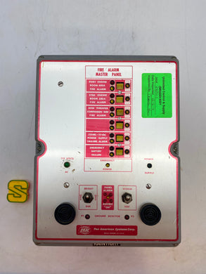 Pan American Systems Corp Fire Alarm Master Panel (Used)
