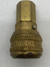 Load image into Gallery viewer, Eaton FD40-1054-04-04 Female Brass Quick Disconnect 1/4&quot; FNPT *Lot of (5)* (No Box)