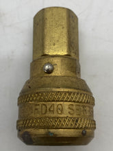 Load image into Gallery viewer, Eaton FD40-1054-04-04 Female Brass Quick Disconnect 1/4&quot; FNPT *Lot of (5)* (No Box)