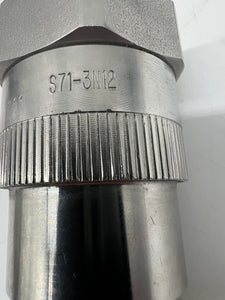 Parker S71-3N12-12F Hydraulic Quick Connect Coupling, 316 SS, 3/4"-14NPSF (No Box)