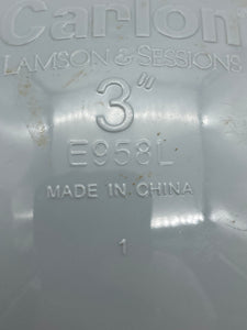 Carlon E958L 3" End Cap, Schedule 40/80, *Lot of (6)* (No Box)