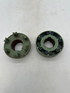 KWD ELKU-N16/1 H-Type Elastic Block Claw Coupling, 1.875"ID x 4.33"OD x 3.19"H (Used)