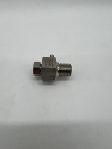 Parker HBVS4M Pressure Blanking Plug w/ Bleed, 316 SS, 1/4" Port (No Box)