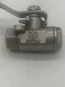 Milwaukee 3/8" Ball Valve, 2000 WOG, CF8M *Lot of (2)* (No Box)