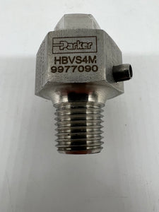 Parker HBVS4M Pressure Blanking Plug w/ Bleed, 316 SS, 1/4" Port (No Box)