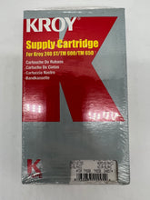 Load image into Gallery viewer, Kroy 2464416 Label Tape Cartridge, Industrial, Black on White, 1/2&quot; x 50&#39; *Lot of (4)* (New)