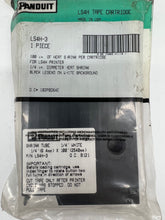 Load image into Gallery viewer, Panduit LS4H-3 Heat Shrink Cartridge, 1/4&quot; x 100&#39;, Black on White *Lot of (3)* (New)
