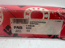 Load image into Gallery viewer, FAG 6322-C3 Radial / Deep Groove Ball Bearing (Open Box)