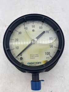 Ashcroft 45-1379-ASL-04L-100# Pressure Gauge, 0-100 PSI *Lot of (3)* (Open Box)