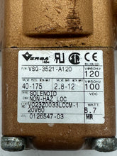 Load image into Gallery viewer, Versa VSG-3521-A120 Pneumatic Directional Valve, Brass (Used)