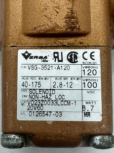 Versa VSG-3521-A120 Pneumatic Directional Valve, Brass (Used)