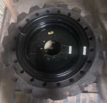 Load image into Gallery viewer, Trojan Numa 33x12-20 Solid Skid Steer Tires w/ 7.50-20 Rim, 8-Hole *Set of (4)* (New)