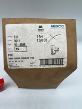 Load image into Gallery viewer, Nibco 9100050 Wrot Copper Tee, 1-1/4", 1-3/8" OD, C x C x C *Box of (5)* (Open Box)