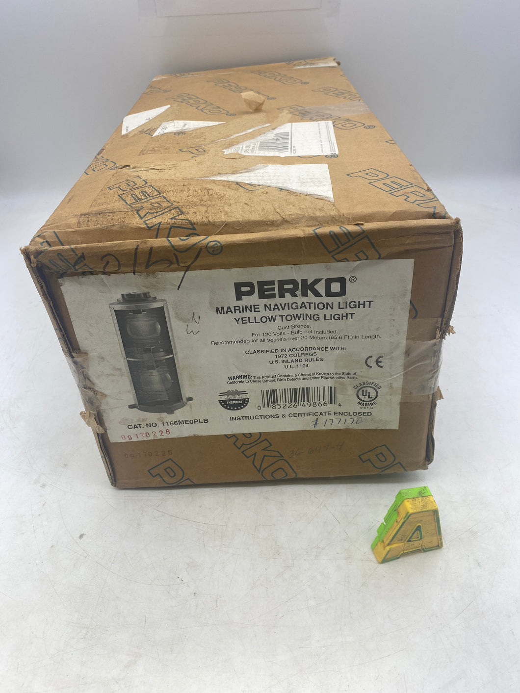 Perko 1166ME0PLB Marine Navigation Light, LED Yellow Towing Light (New)