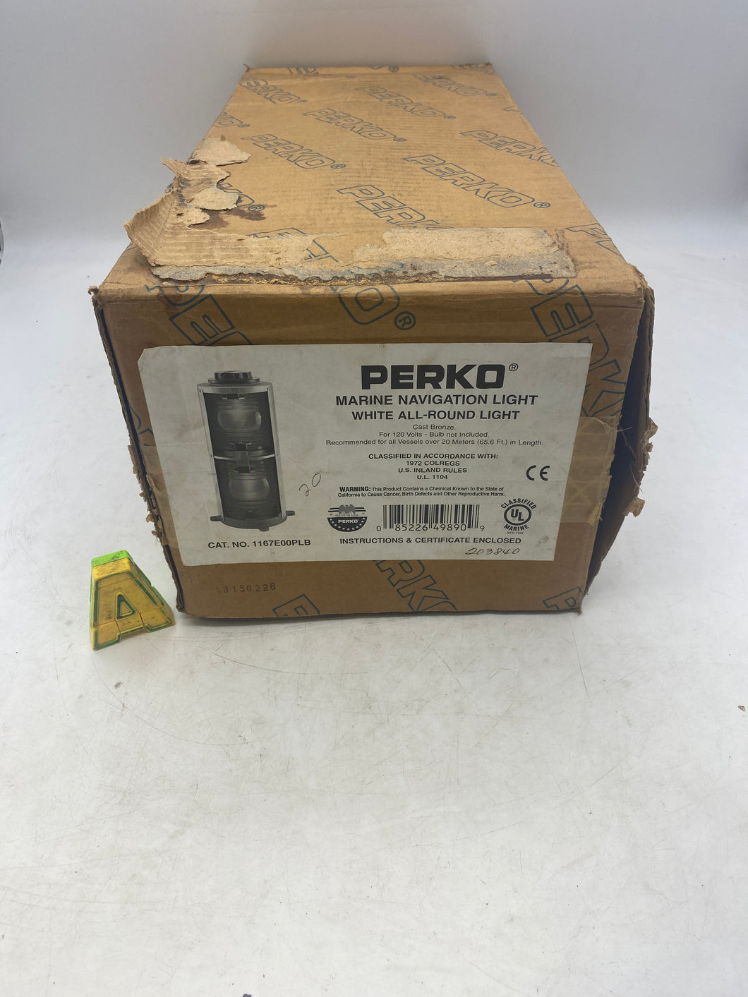 Perko 1167E00PLB Marine Navigation Light, White All-Around Light (New)
