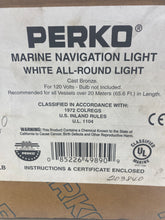 Load image into Gallery viewer, Perko 1167E00PLB Marine Navigation Light, White All-Around Light (New)