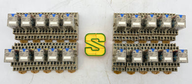 Omron MY4IN Relay w/ PYF-14A-N Relay Base, 24VDC *Lot of (20)* (Used)