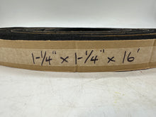 Load image into Gallery viewer, Neoprene Sponge 1-1/4" Th x 1-1/4" W x 16' L w/ Adhesive *Box of (5) Rolls* (Open Box)