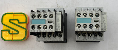 Siemens 3RT1016-1BB41 3RT1916-1BB00 3RH1911-1HA22 Contactor *Lot of (2)* (Used)