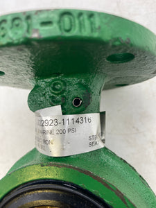 Cameron Demco J022923-1114316 Butterfly Valve, 2" Marine 200 PSI *Lot of (2)*(No Box)