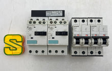 Load image into Gallery viewer, Siemens (2) 3RV1011-1DA10 3RV1915-1AB w/ 5SY42MCBC2 (Used)
