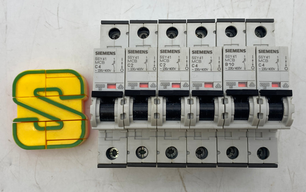 Siemens 5SY41MCBC4 Circuit Breaker *Lot of (6)* (Used)