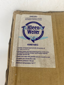 Kleen Water KW810EC 5-Micron Water Filter *Box of (11)* (Open Box)