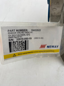 Neway 10432922 1SDC1R 1" Class 150 Check Valve (No Box)