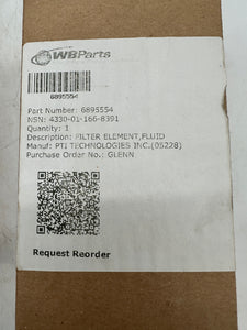 PTI Technologies 7583216 / 6895554 Filter Element, Fluid, *Lot of (2) Filters (Open Box)