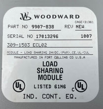 Load image into Gallery viewer, Woodward 9907-838 Rev. NEW Load Sharing Module (Used)
