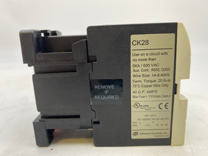 Advance Controls CK28.311-230 134802 208/230VAC NR Contactor (New)