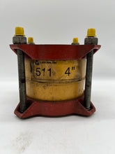Load image into Gallery viewer, Romac Style 511 Coupling w/ Ductile Iron Center Rings, 4&quot; Pipe Size, 4.5&quot; O.D. Red (No Box)