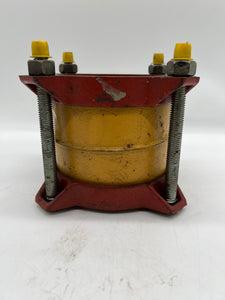 Romac Style 511 Coupling w/ Ductile Iron Center Rings, 4" Pipe Size, 4.5" O.D. Red (No Box)